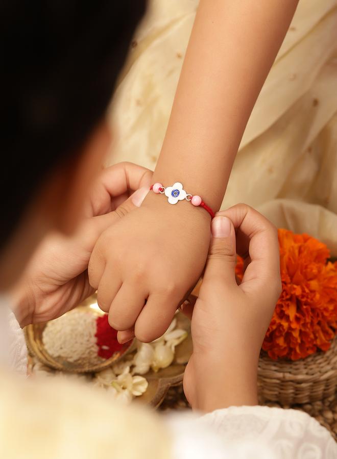 Bonkids Twisted Rope Rakhi with Matte Beads - Image 5