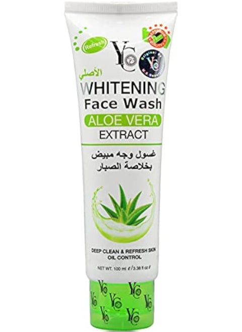 YC Whitening Aloe Vera Extract Acne Face Wash(100 ml) Deep Clean & Refresh Skin Oil Control