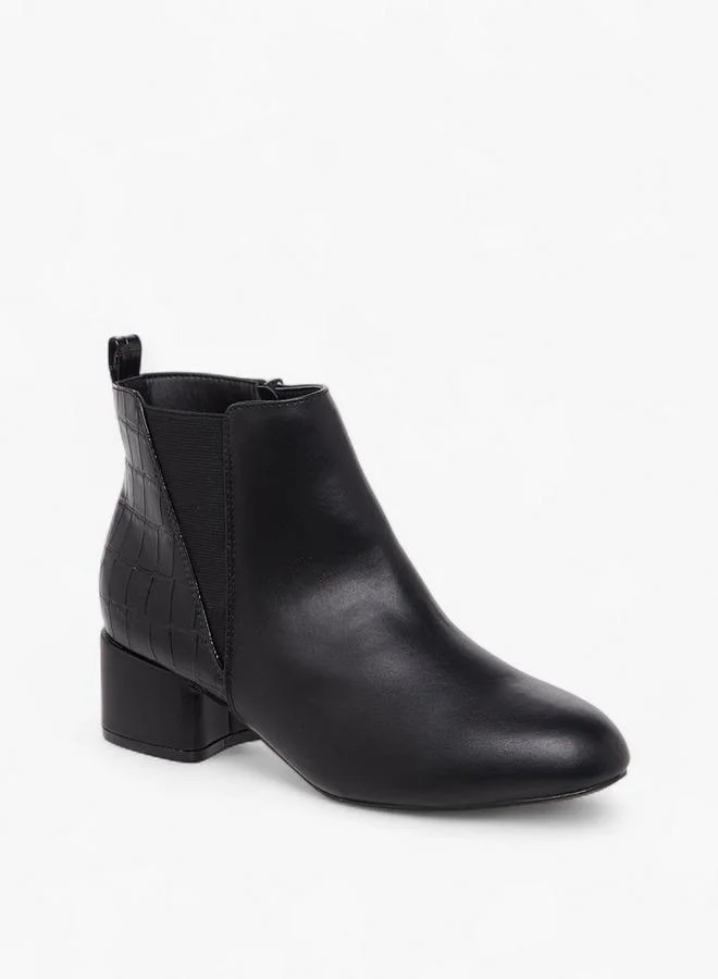 Women Block Heel Ankle Boots