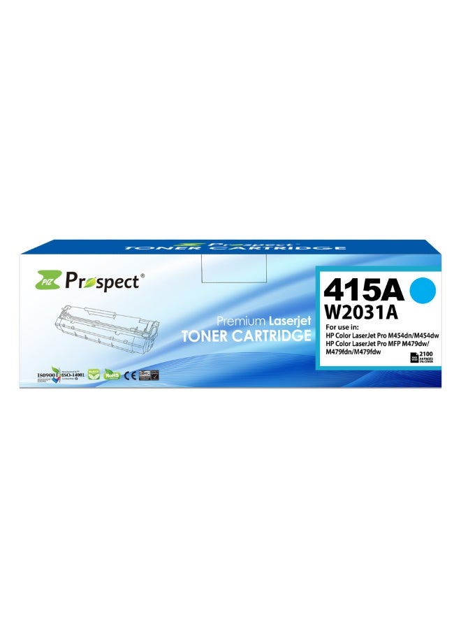 Prospect Toner Cartridge 415A W2031 Cyan Laser Compatible with HP 415A W2031 for Printers HP Color LaserJet Pro M454dn/M454dw MFP M479dw M479fdn M479fdw ( Cyan ) - Image 4
