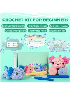 Hihonor Crochet Kit for Beginner, Crochet Starter Kit w Step-by-Step Video Tutorials, Crochet Kit for Beginners, Beginner Crochet Kit for Adults Kids Women Men Complete Kit Included  - Image 5