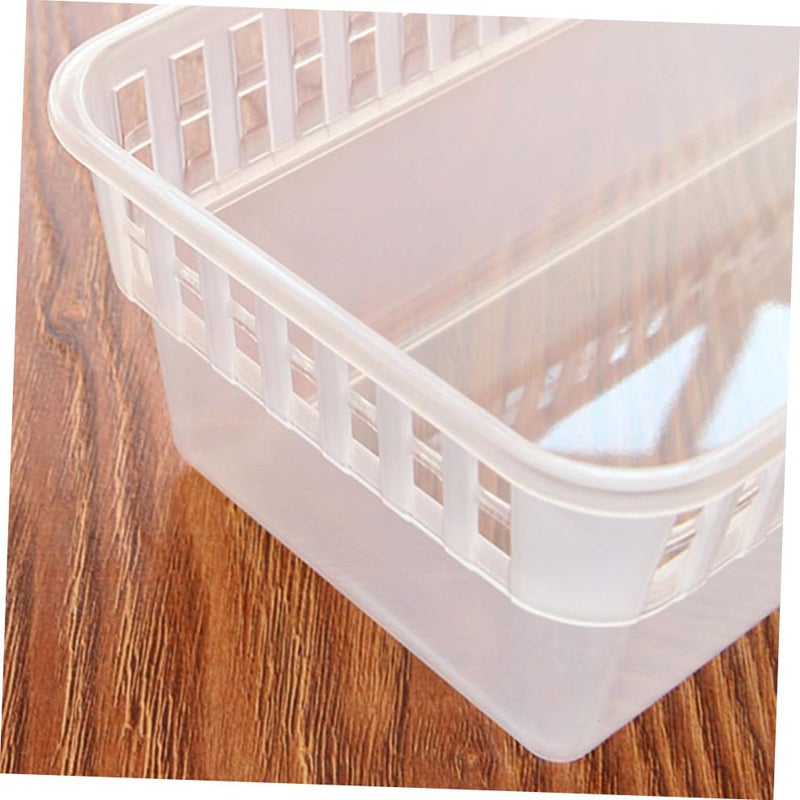 Plastic Kitchen Storage Box with Handle for Fruits Drinks and Fridge Organization 6 Pack - Image 5