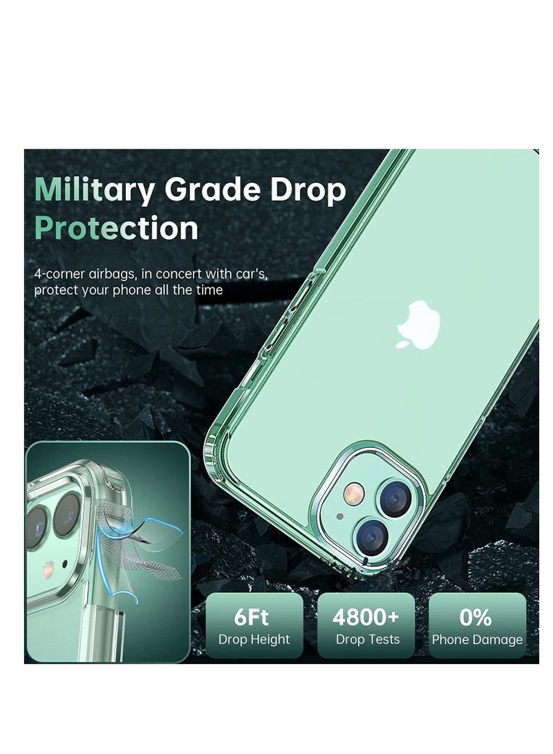 ELTRAZONE Upgraded  [5-in-1] for iPhone 11 Case, with 2 Pcs 9H Tempered Glass Screen Protector + 2 Lens Protector, Matte-Finish, Shockproof Dropproof, Anti-Scratch Phone Case Cover Kit for iPhone 11, Clear - Image 5