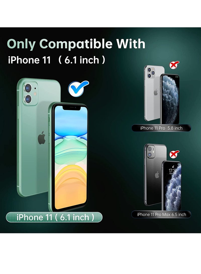 ELTRAZONE Upgraded  [5-in-1] for iPhone 11 Case, with 2 Pcs 9H Tempered Glass Screen Protector + 2 Lens Protector, Matte-Finish, Shockproof Dropproof, Anti-Scratch Phone Case Cover Kit for iPhone 11, Clear - Image 4