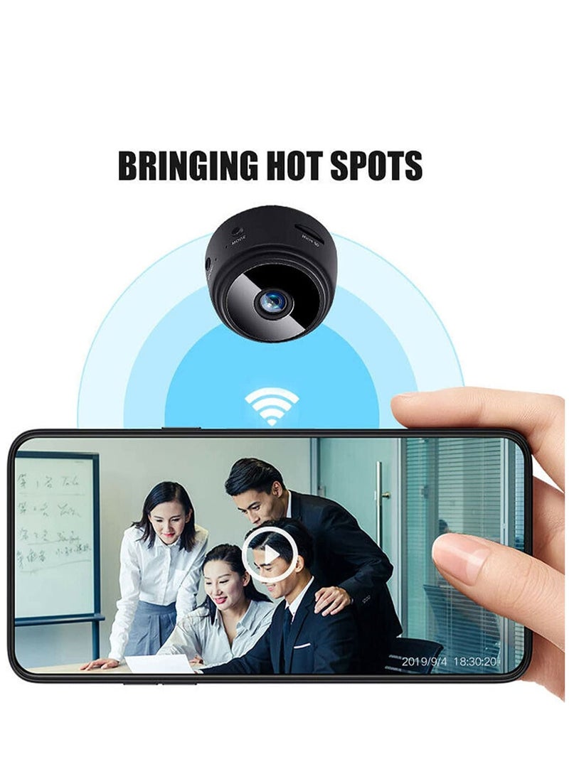 Generic - HD 1080P Mini Wireless Camera Small Camera WiFi IP Home Security Camcorder DVR Night Vision Cam (black) - Image 1