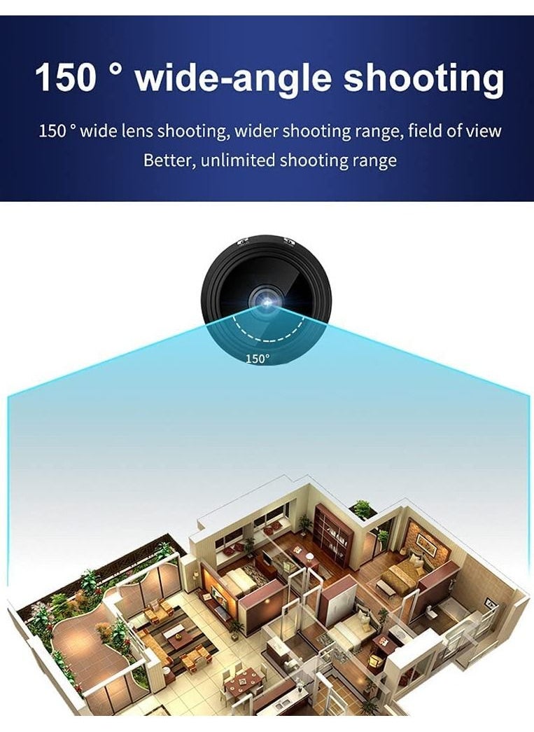 Generic - HD 1080P Mini Wireless Camera Small Camera WiFi IP Home Security Camcorder DVR Night Vision Cam (black) - Image 1
