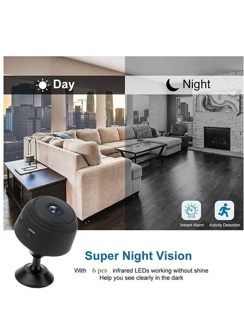 Generic - HD 1080P Mini Wireless Camera Small Camera WiFi IP Home Security Camcorder DVR Night Vision Cam (black) - Image 1