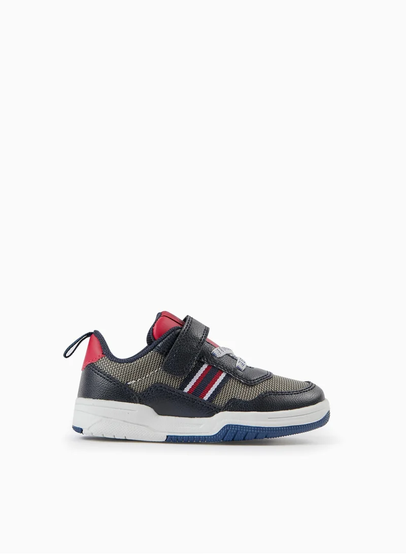 Zippy Zippy Dual-Material Trainers For Baby Boys Dark Blue And Red