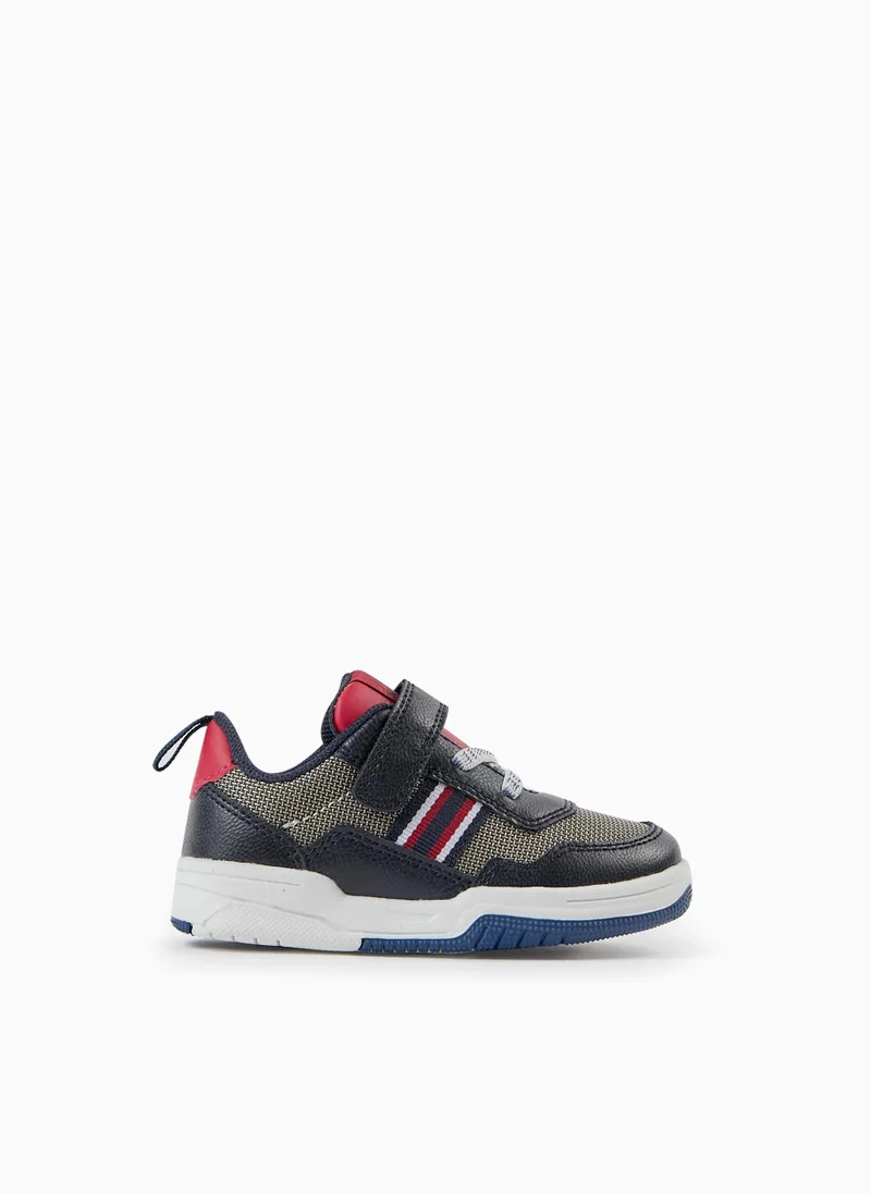 Zippy Zippy Dual-Material Trainers For Baby Boys Dark Blue And Red