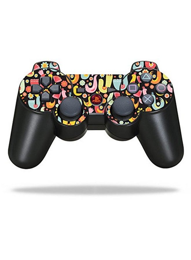MIGHTY SKINS Mightyskins Skin Compatible With Sony Playstation 3 Ps3 Controller Wrap Sticker Skins Black Birdie - Image 1