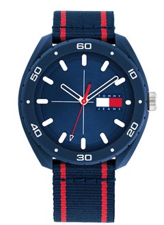 Men Analog Round Shape Nylon Wrist Watch 44 mm
