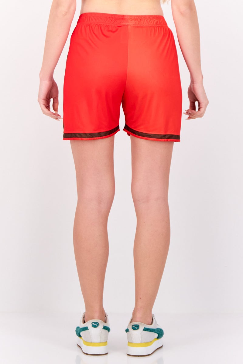Adidas Women Sportswear Fit Training Shorts, Red  - Image 3