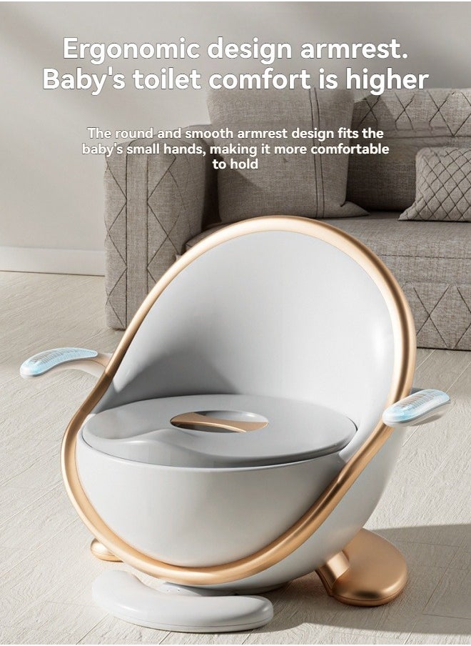 M MIAOYAN Children's toilet baby toddler child toilet home smart sensor light toilet  - Image 3