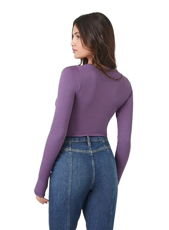 FOREVER 21 Seamless Long-Sleeve Crop Top - Image 4