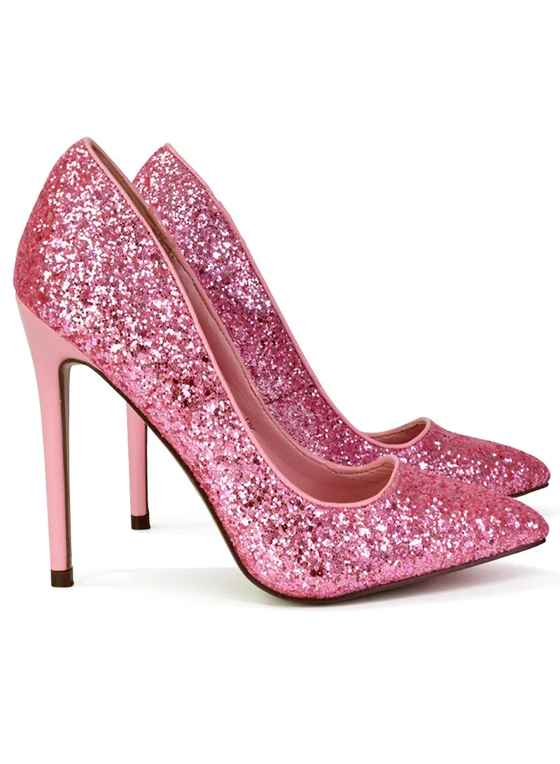 Ginger Glitter Pointed Pump