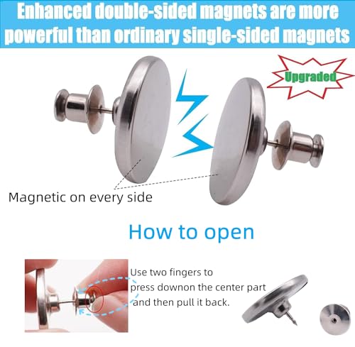 Yteseery 6 Pairs Curtain Magnets Closure, Magnetic Curtain Clips for Indoor Outdoor Curtains Prevent Light Leaking, Strong Curtain Weights Magnets for Pergola Patio Gazebo Cabana - Image 3
