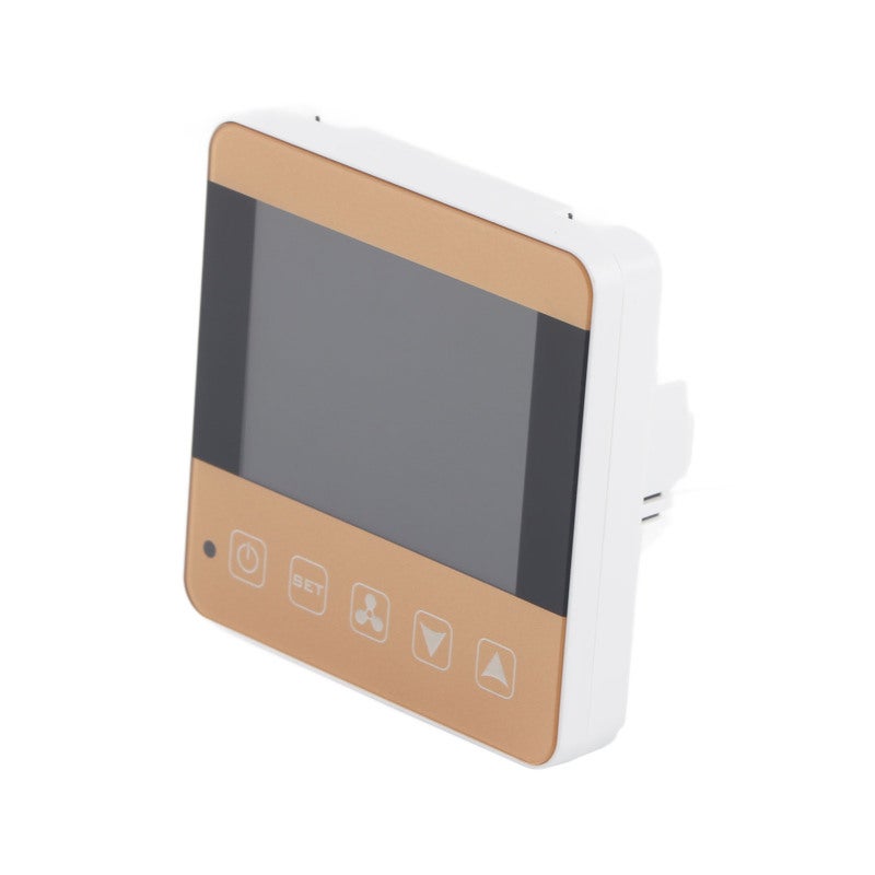 Fan Coil Thermostat with LCD Display Temperature Control - 4-Speed NTC Sensor for Central Air-Conditioning Units - Image 1