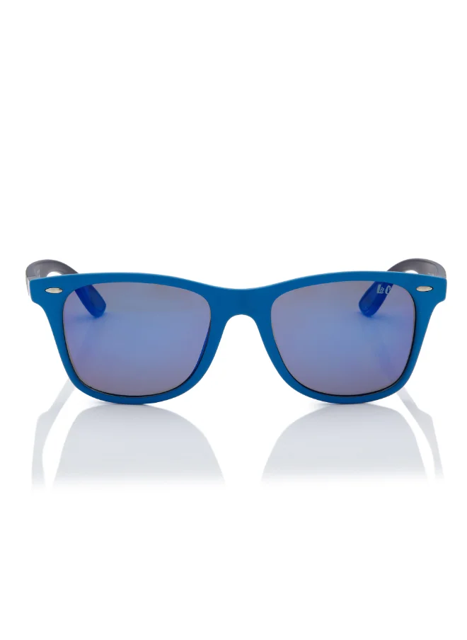 Lee Cooper Polarized Sunglasses Blue Mirror Frame Blue+Black Mirror Lens 53mm  - LC1215C03