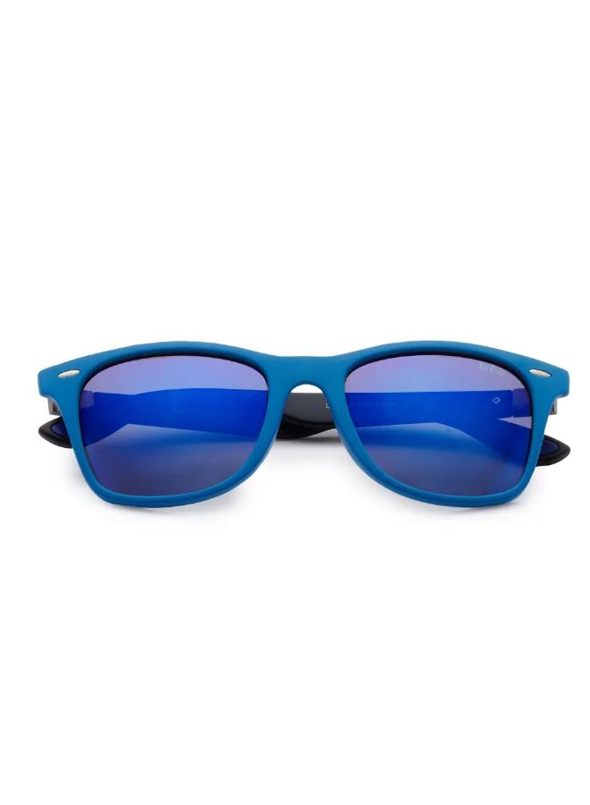 Lee Cooper Polarized Sunglasses Blue Mirror Frame Blue+Black Mirror Lens 53mm  - LC1215C03