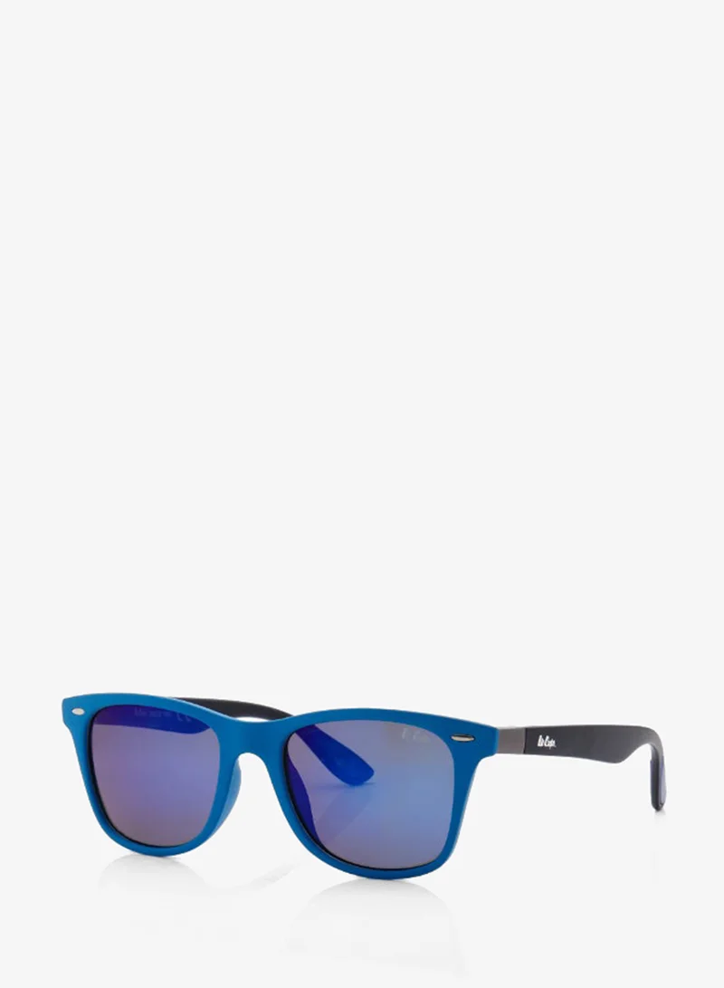 Lee Cooper Polarized Sunglasses Blue Mirror Frame Blue+Black Mirror Lens 53mm  - LC1215C03