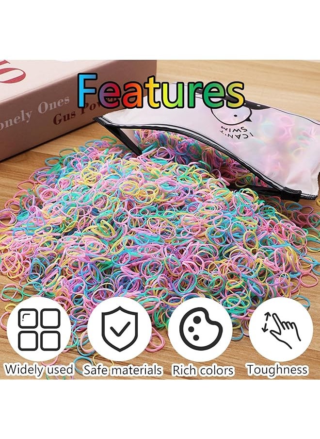 Mini Rainbow Elastic Hair Band 1000 Pcs Mini Rubber Bands Mini Elastic Hair Bands Mini Rainbow Color Rubber Bands For Kids Hair Braids Ponytail Hair And More - pzsku/Z0BC871640CE9E9E956F9Z/45/_/1740916898/d2d12f36-5497-4d00-9ab6-5d1ffe625b77