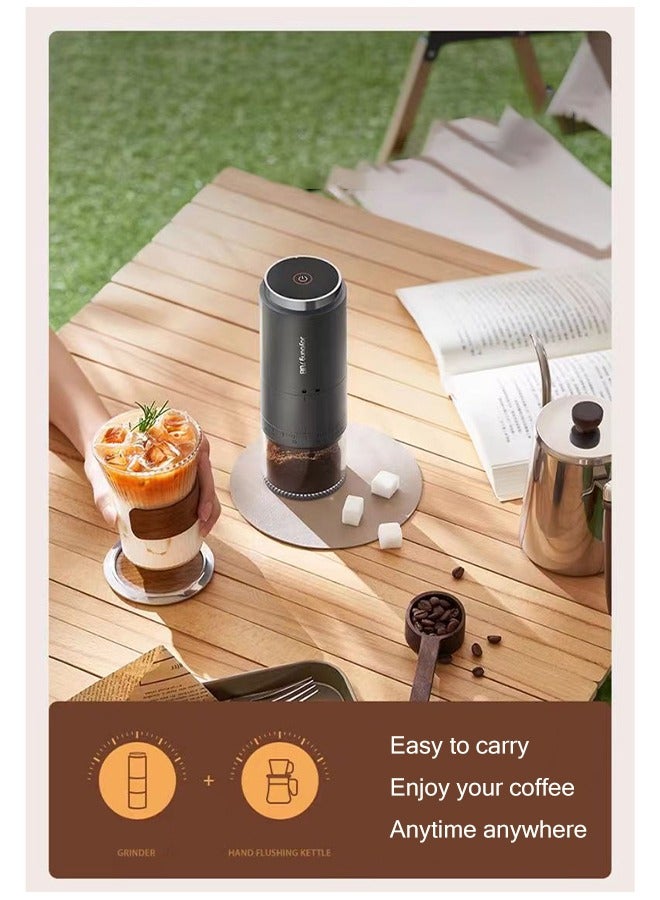 YELIN Portable Electric Burr Coffee Grinder with 38 Adjustable Settings, Rechargeable Coffee Grinder with LED Display, Cordless Coffee Mill for Travel, Camping, Office, Espresso, Pour Over, Etc - Image 5