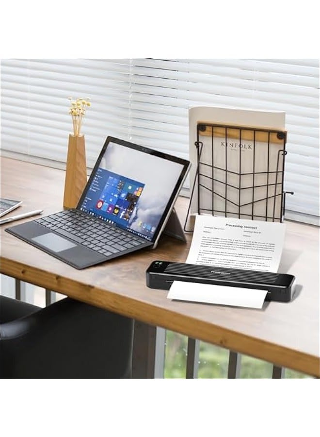 phomemo Portable Printers Wireless for Travel, P831 Bluetooth Thermal Transfer Printer Support US Letter/A4/A5/B5 Copy Paper, 300 DPI Mobile Inkless Printer for iOS, Android & Laptop  - Image 2