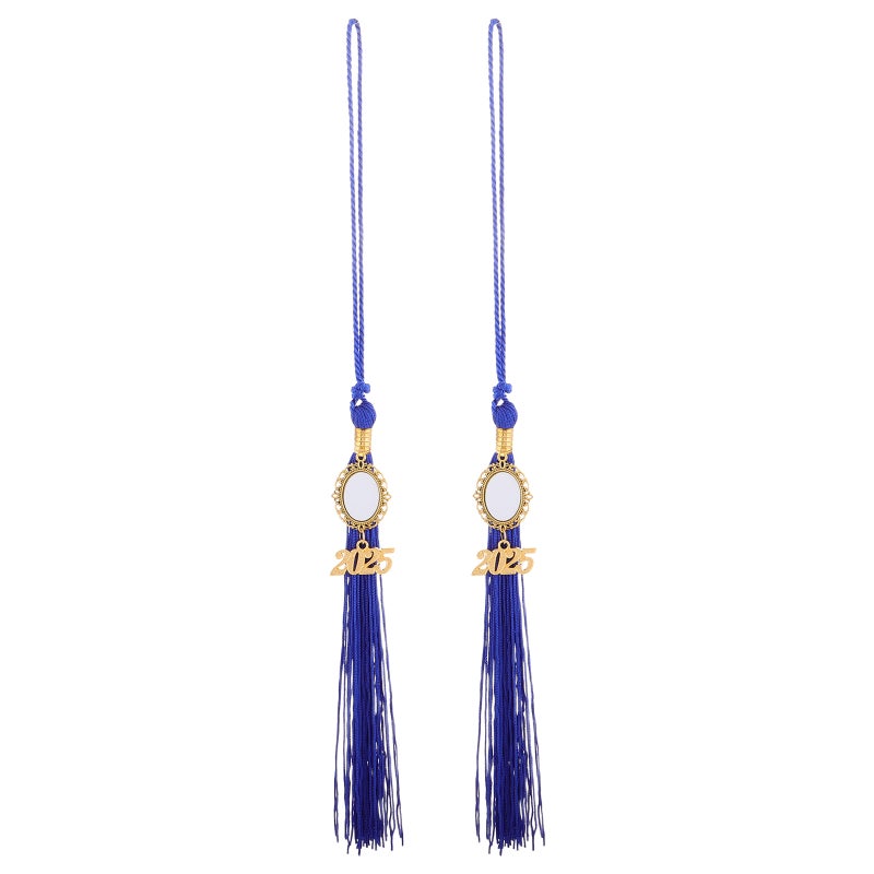 2pcs Graduation Cap Tassel Diy Photo Charm Memorial Decoration Pendant For Graduate Hat Decor Grad Tassels Bachelor Charms - Image 1
