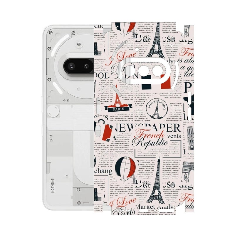 90STETHIX Mobile Skin Sticker Wrap | Compatible for Nothing Phone 3A | Scratchproof Matte Finish | Full Coverage for All Sides & Camera Protection (Design-1) (47) - Image 1