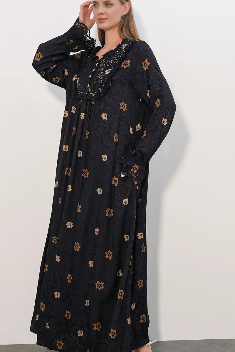 بيغ دارت BDART Women's Floral V-Neck Maxi Dress