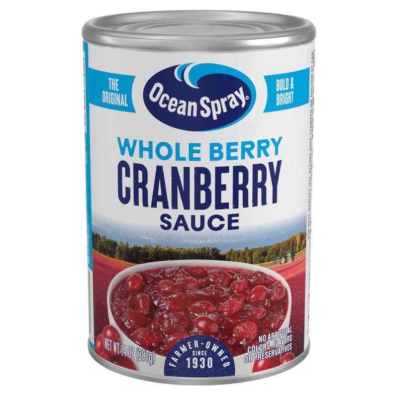 Ocean Spray Whole Cranberry Sauce Canned Side Dish 14 Oz Can Pack of 1 - Image 3