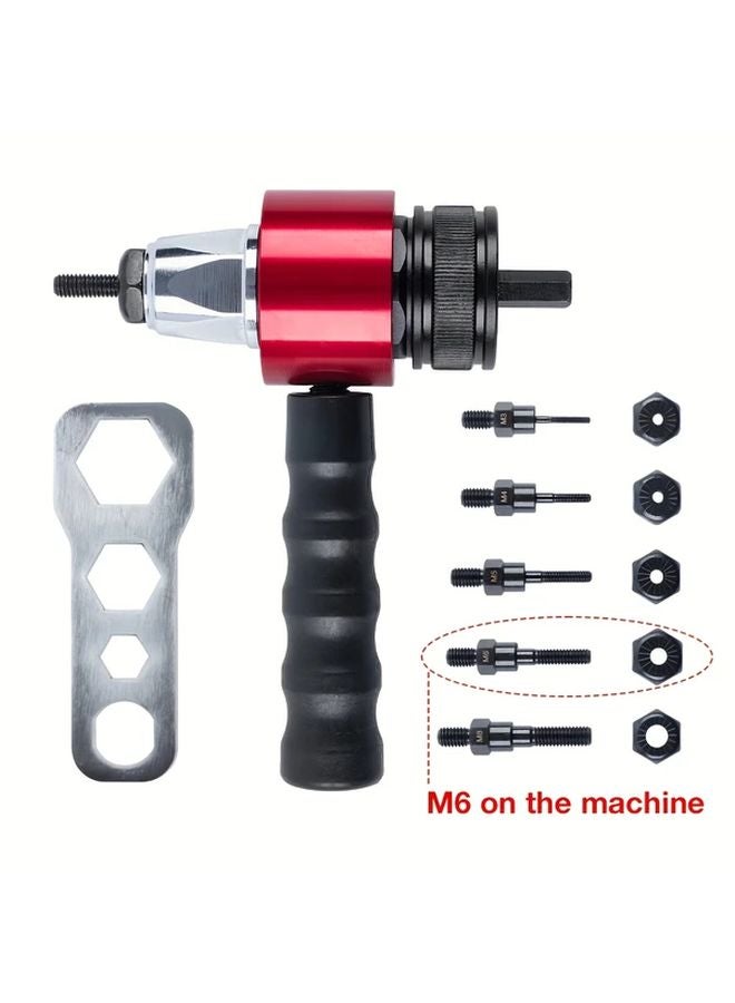Rivet Nut Tool Adapter Kit M3 M4 M5 M6 M8 Portable Labor Saving Professional - Image 1