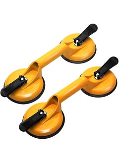 Alokrupswam Alokrupswam Glass Lifting Suction Cups Heavy Duty Vacuum Aluminum Alloy Handle Holder to Lift Large GlassFloor Gap FixerTile LifterMoving Window MirrorWindshield Removal 2 Pack Multicolour  - Image 1