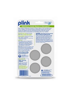 Plink 4-Piece Lemon Scented Washer and Dishwasher Freshener Cleaner Yellow 79.2 g  - Image 2