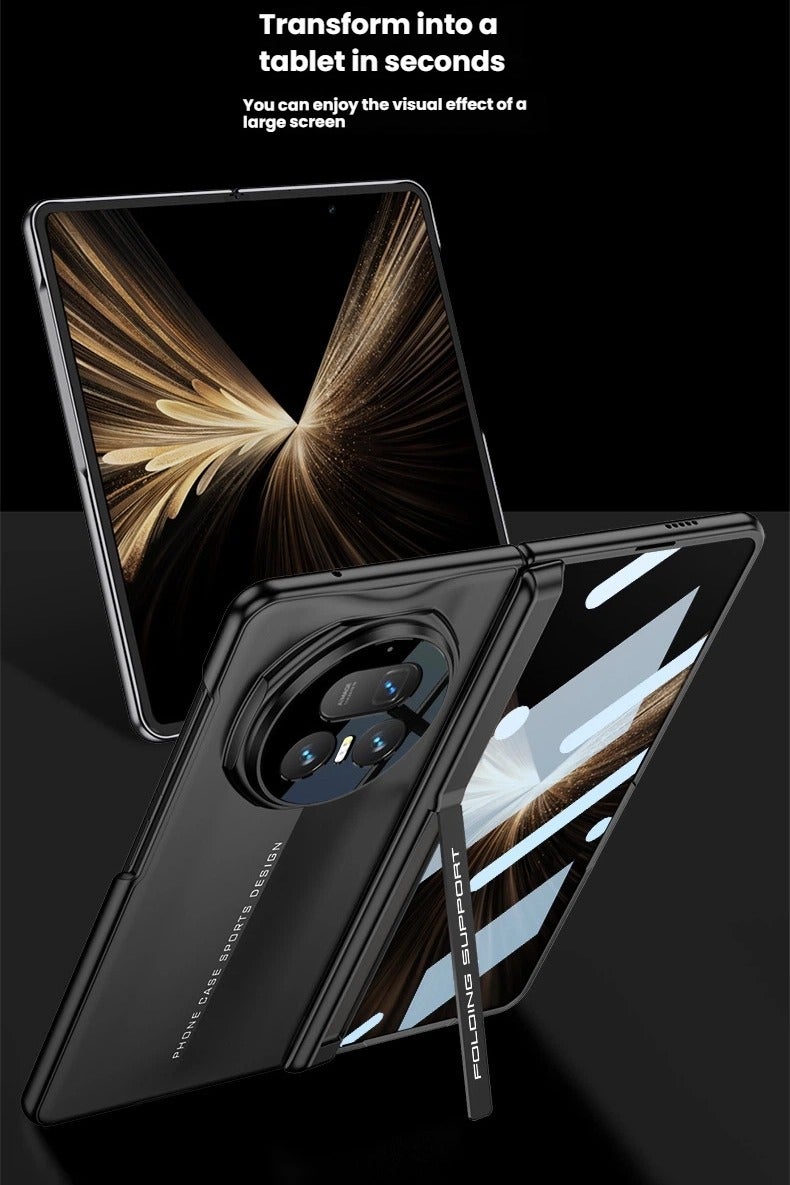 عام غطاء حماية متوافق مع هاتف Honor MagicV5 - صدفة صلبة مع حامل، غطاء مغناطيسي كامل التغطية لمفصل الهاتف، واقي مقاوم للصدمات والتآكل. - Image 5