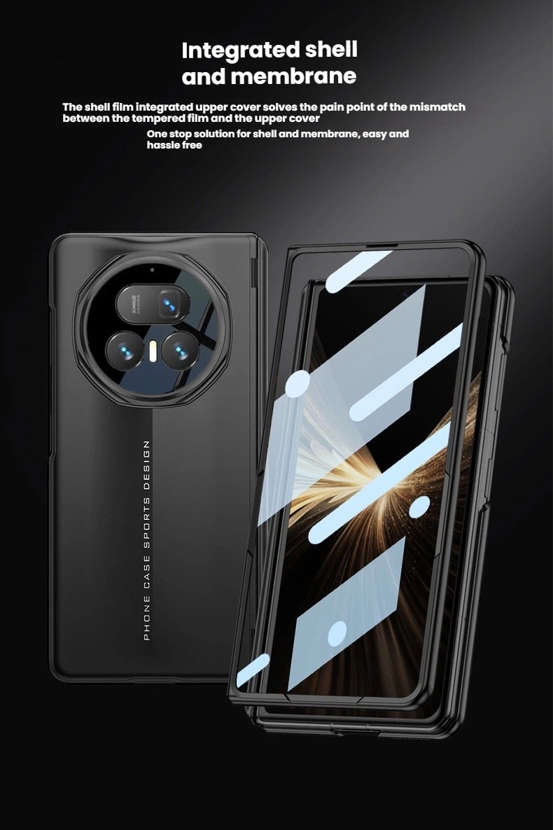 عام غطاء حماية متوافق مع هاتف Honor MagicV5 - صدفة صلبة مع حامل، غطاء مغناطيسي كامل التغطية لمفصل الهاتف، واقي مقاوم للصدمات والتآكل. - Image 4