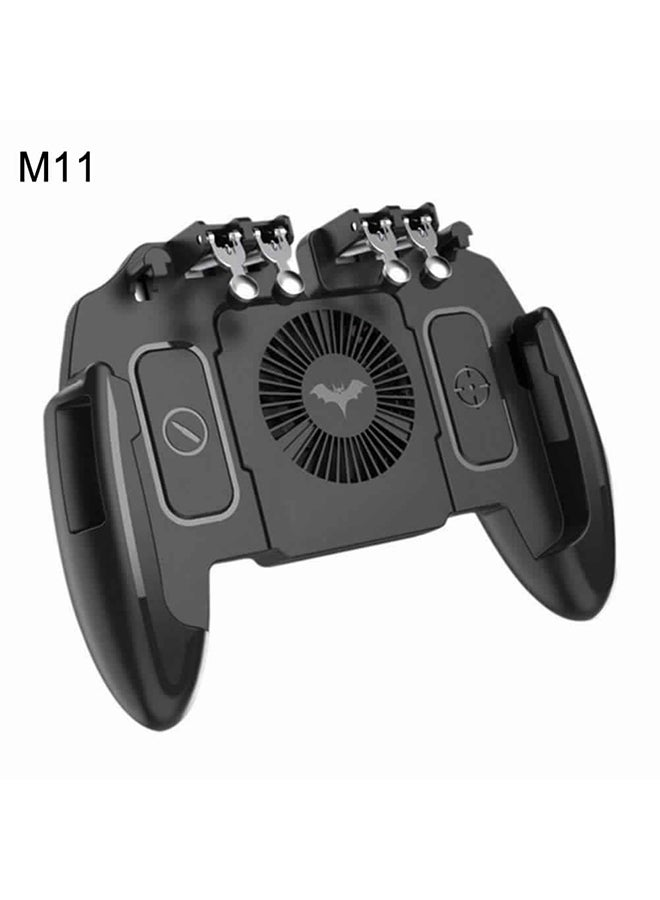 Six Finger Cooling Fan Phone Game Controller Gamepad Shooting Trigger for PUBG - wireless - Image 1