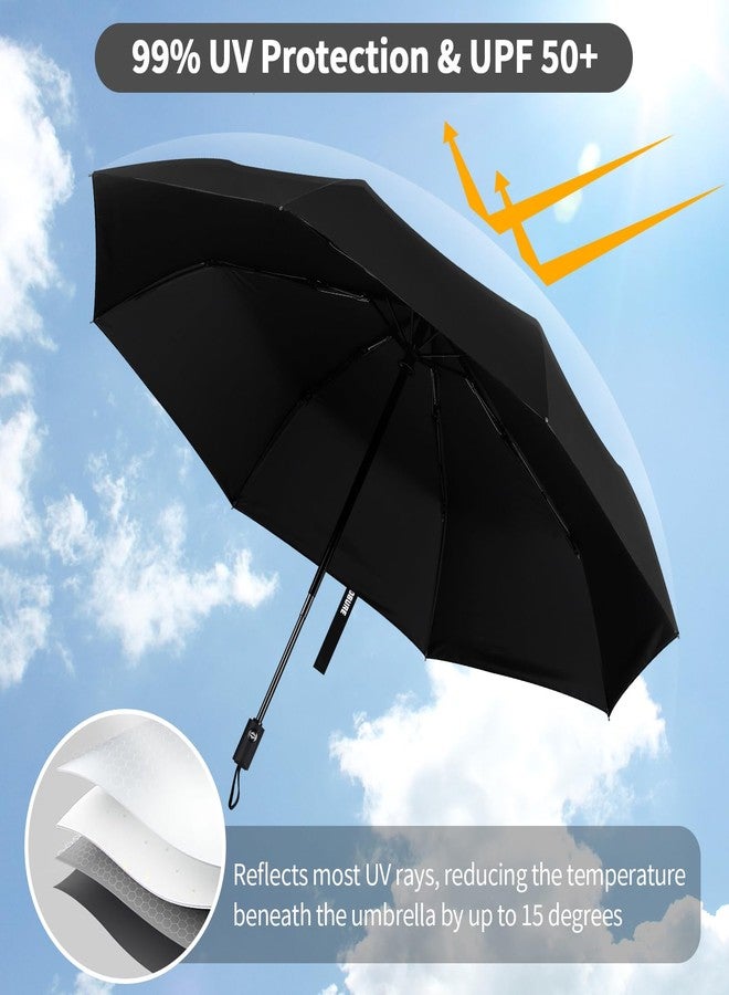 Yoobure Windproof Travel Umbrella - Automatic Umbrellas for Rain, Compact Folding Umbrella with UV Protection, Lightweight Portable Design for Backpack/Walking/Car, Sun & Storm Ready - Image 5