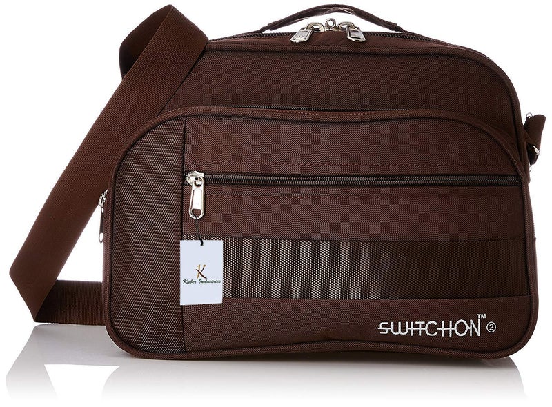 Kuber Industries Kuber Industries Rexine 1 Piece Office Sling Bag Brown CTKTC6278  - Image 1