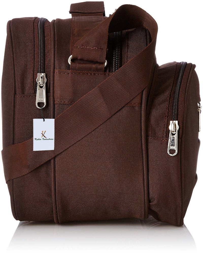 Kuber Industries Kuber Industries Rexine 1 Piece Office Sling Bag Brown CTKTC6278  - Image 3