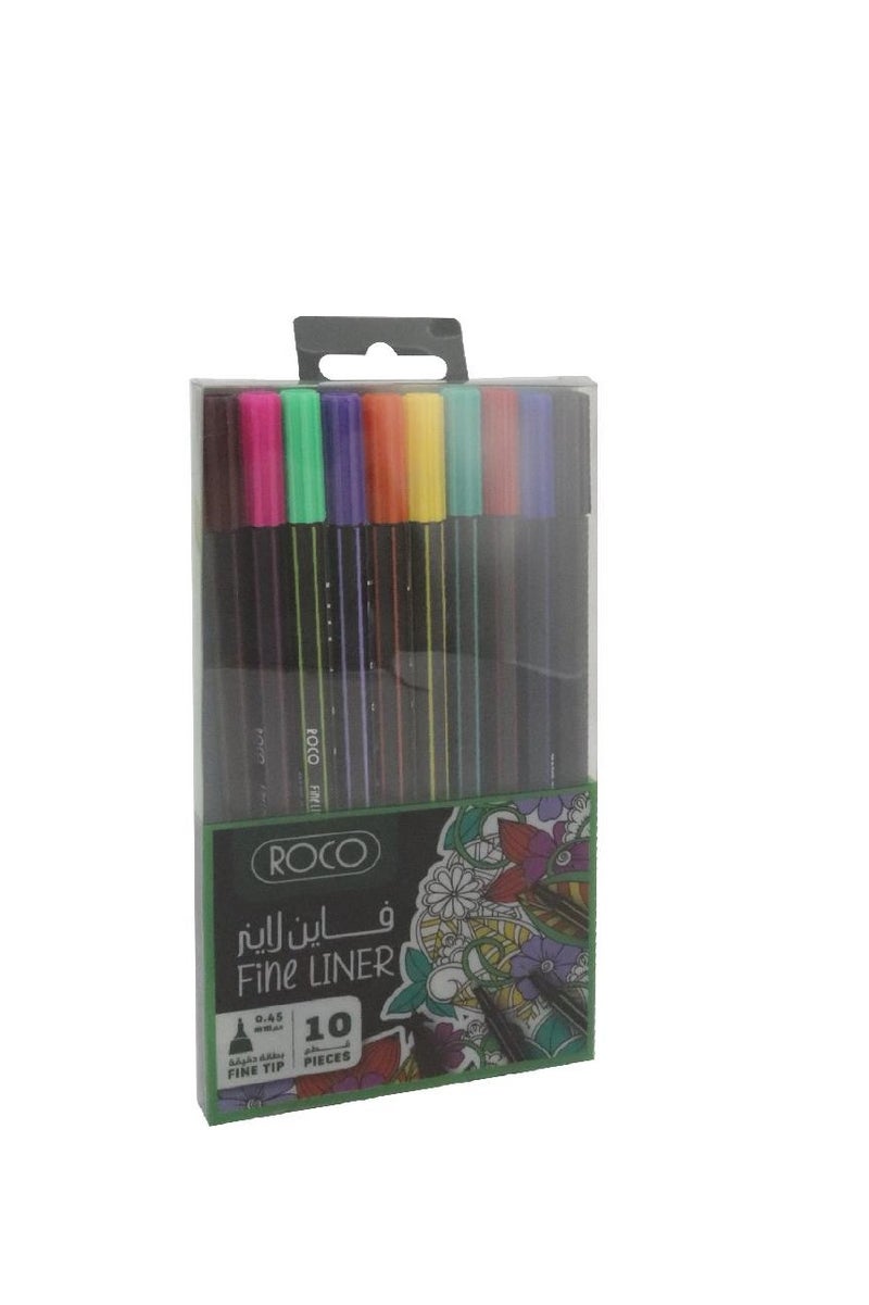 ROCO Fine pen Fine liner Pen Assorted Ink Color0.45 mm