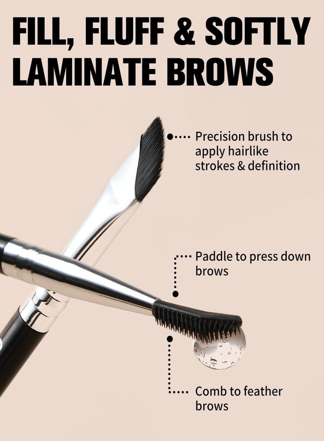 EIGSHOW Dual-Ended Precision Eyebrow Brush and Comb for Eyeliner Lining, Sculpting Brows, Professional Eye Makeup Tools (D109) - Image 2