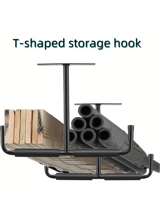 2 Pack Heavy Duty Metal Storage Hooks Wall Ceiling Mounted Modern Non Slip Garage Finishing Solution Suitable For Autumn Winter Season Christmas And Halloween Gifts - Image 3