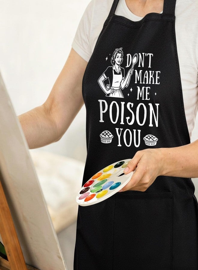 SteadStyle Funny Cooking Aprons for Women with 2 Large Pockets, Retro Sarcastic Aprons for Women with Adjustable Straps, Perfect Mothers Day, Birthday Gift for Mom Wife Sister Friend Bakers Chefs - Image 4