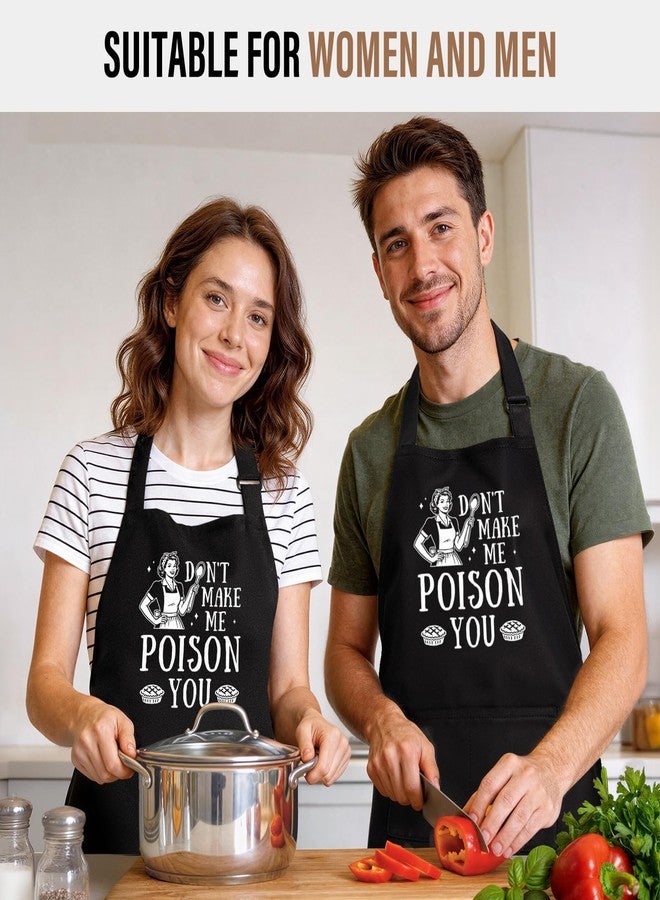 SteadStyle Funny Cooking Aprons for Women with 2 Large Pockets, Retro Sarcastic Aprons for Women with Adjustable Straps, Perfect Mothers Day, Birthday Gift for Mom Wife Sister Friend Bakers Chefs - Image 5