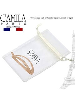 CAMILA Paris Cp2320 French Hair Barrette Clip Flexible Ponytail Holder No Metal Parts Strong Hold Grip Hair Clips For Women No Slip And Durable Styling Girls Hair Accessories Made In France  - Image 5