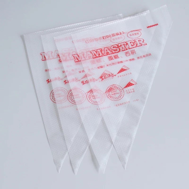 Thickened Disposable Decorating Bag Repeated Use Decorating Bag Cake Decorating Nozzle Tool Set Large, Medium And Small 100 - Image 2
