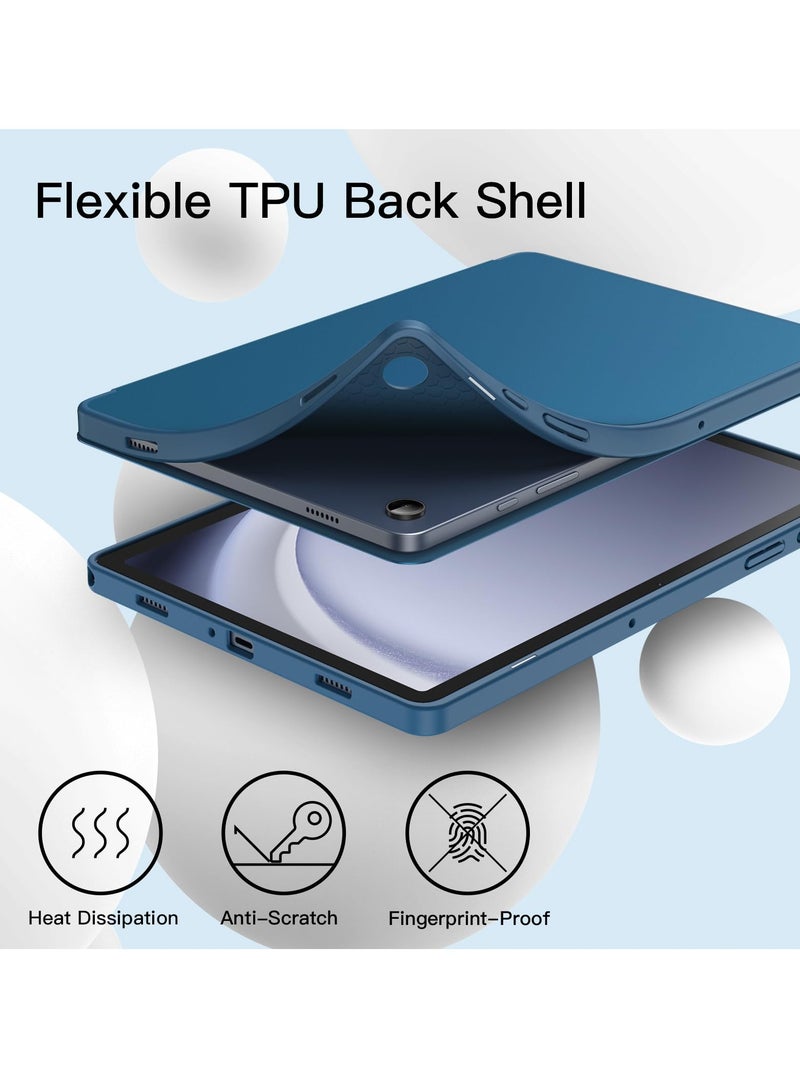 Jetech Case for Samsung Galaxy Tab A9 and A9 Plus 11 Inch 2023 Soft Tpu Trifold Stand Protective Tablet Cover Auto Wake and Sleep Teal - Image 4