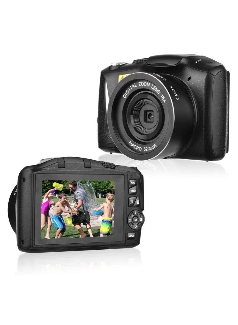 Digital Zoom Video Camcorder, 48MP High Resolution Digital Camera, Multifunctional Durable Action Camera, Easy To Carry Portable Photography Camera, (1pc, Black) - Image 2