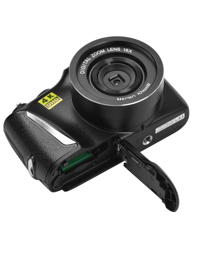 Digital Zoom Video Camcorder, 48MP High Resolution Digital Camera, Multifunctional Durable Action Camera, Easy To Carry Portable Photography Camera, (1pc, Black) - Image 3